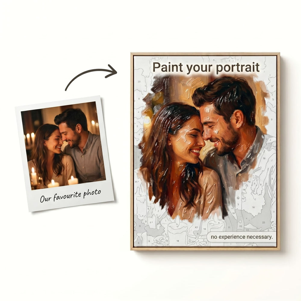 Custom paint by numbers kit - turn your photo into a painting